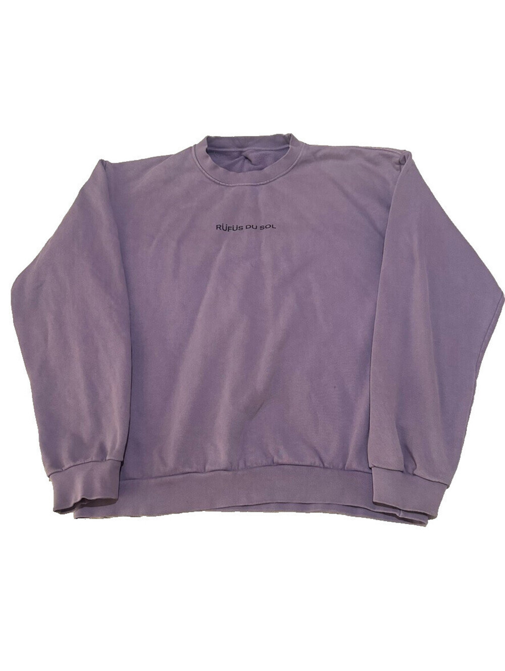 Rufus Du Sol Pullover Sweater XL Purple Surrender Tour Merch Los Angeles 2021